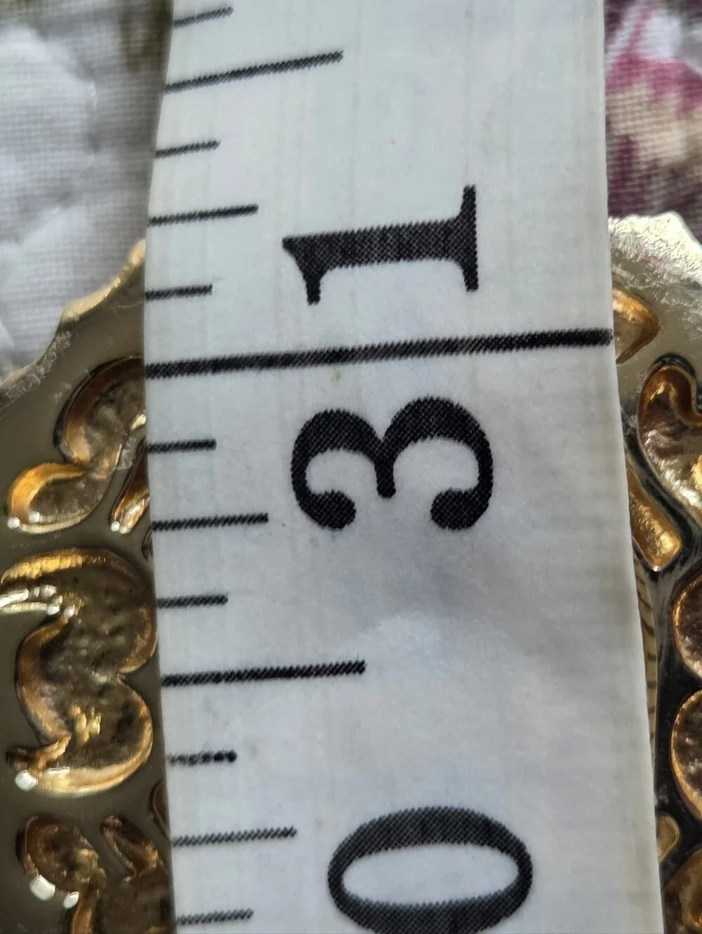 Mimi Di N 1975 Red Panda Embroidered Belt with Gold Medallion Buckles